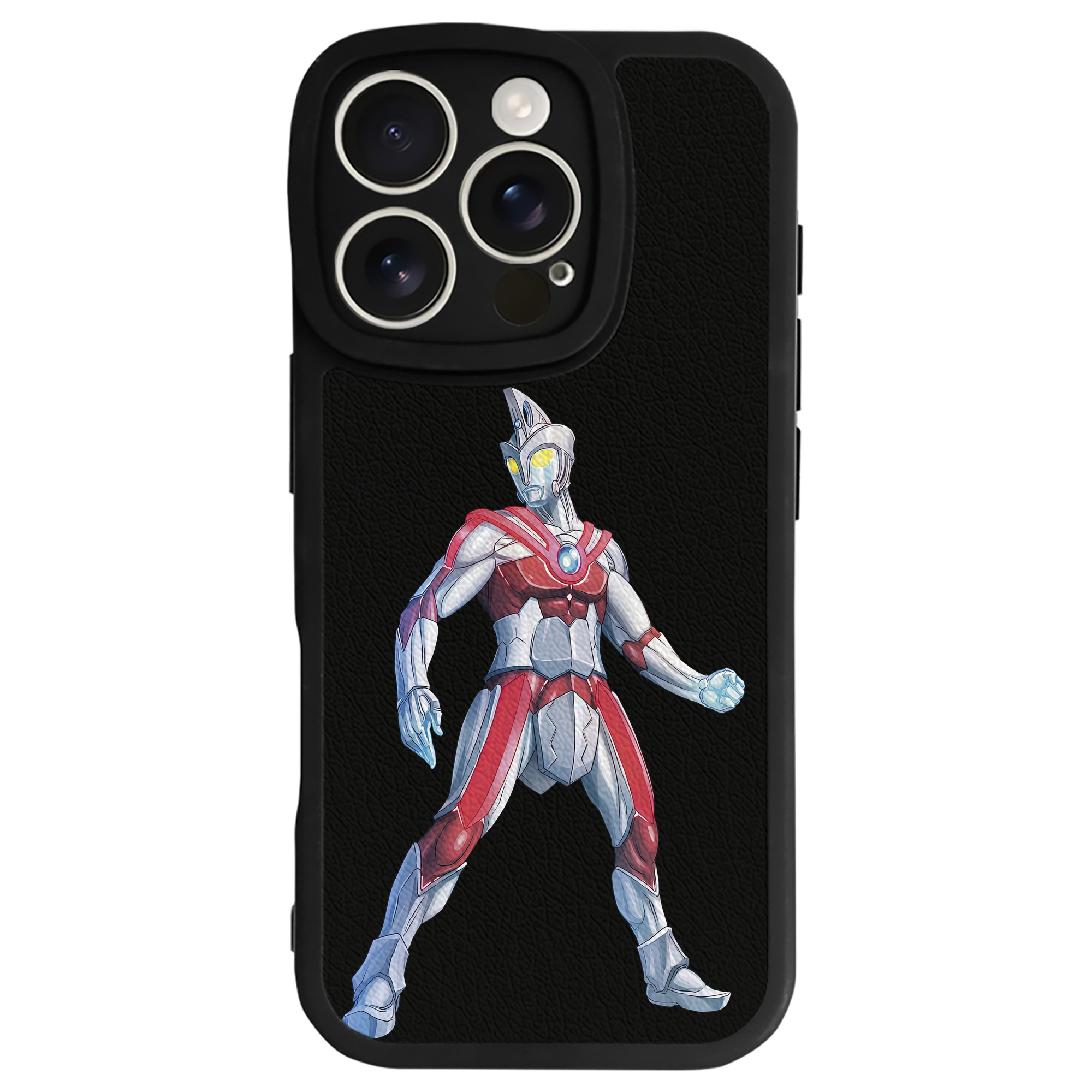 （画像用） ウルトラマン Ultraman 【iPhone 16シリーズ対応】シリコンスマホケース（レザー調） 材質：シリコン